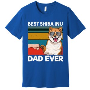 Best Shiba Inu Dad Ever Dog Dad Fist Bump Gift Premium T-Shirt