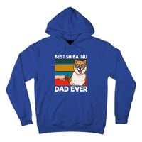 Best Shiba Inu Dad Ever Dog Dad Fist Bump Gift Tall Hoodie