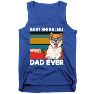 Best Shiba Inu Dad Ever Dog Dad Fist Bump Gift Tank Top