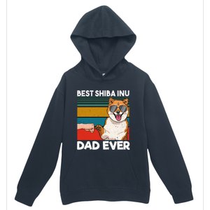 Best Shiba Inu Dad Ever Dog Dad Fist Bump Gift Urban Pullover Hoodie