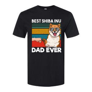 Best Shiba Inu Dad Ever Dog Dad Fist Bump Gift Softstyle CVC T-Shirt