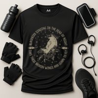 Blackbird Singing In Dead Of The Night Music Lover Cooling Performance Crew T-Shirt