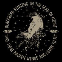 Blackbird Singing In Dead Of The Night Music Lover Cooling Performance Crew T-Shirt