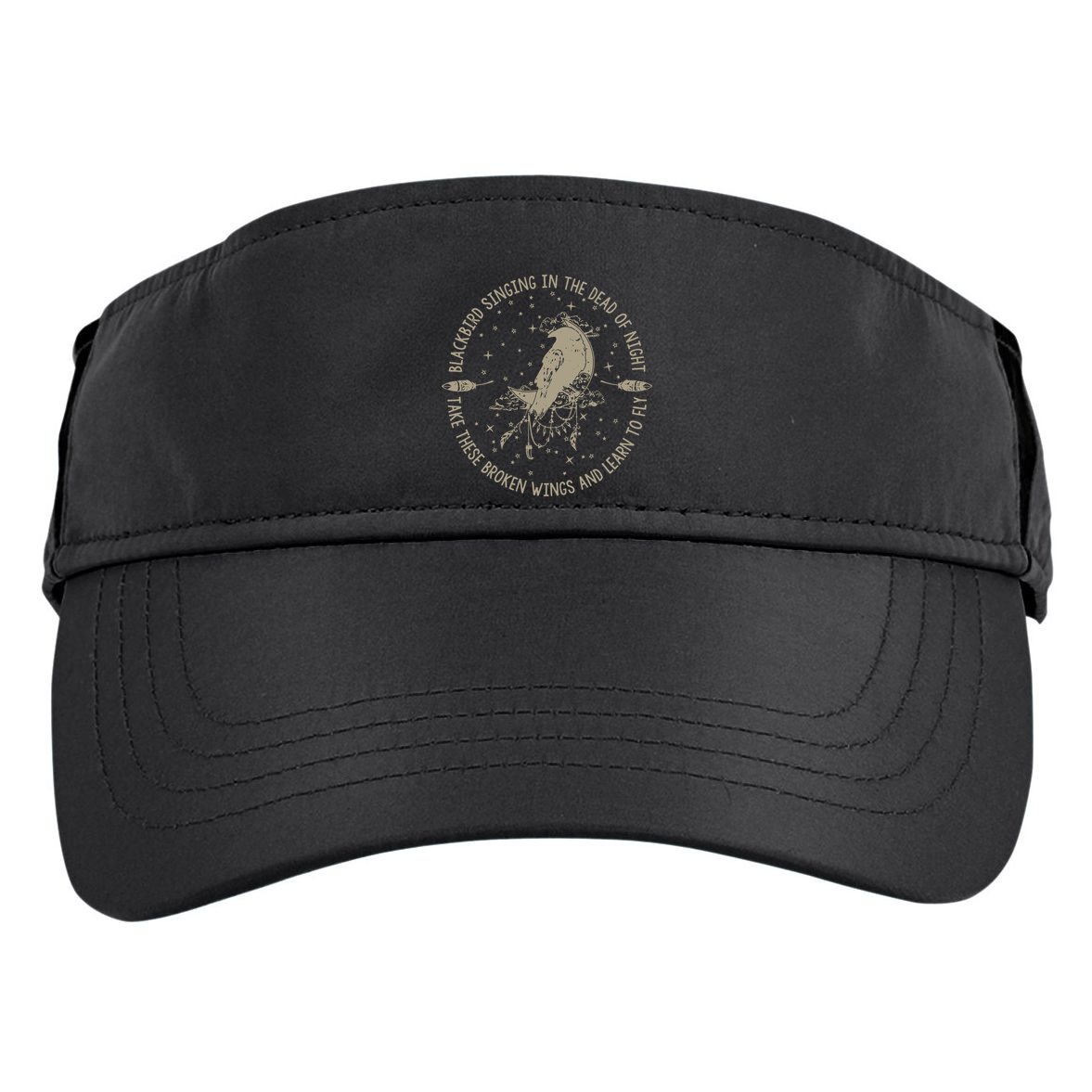 Blackbird Singing In Dead Of The Night Music Lover Adult Drive Performance Visor