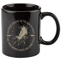 Blackbird Singing In Dead Of The Night Music Lover 11oz C Handle Ceramic Mug