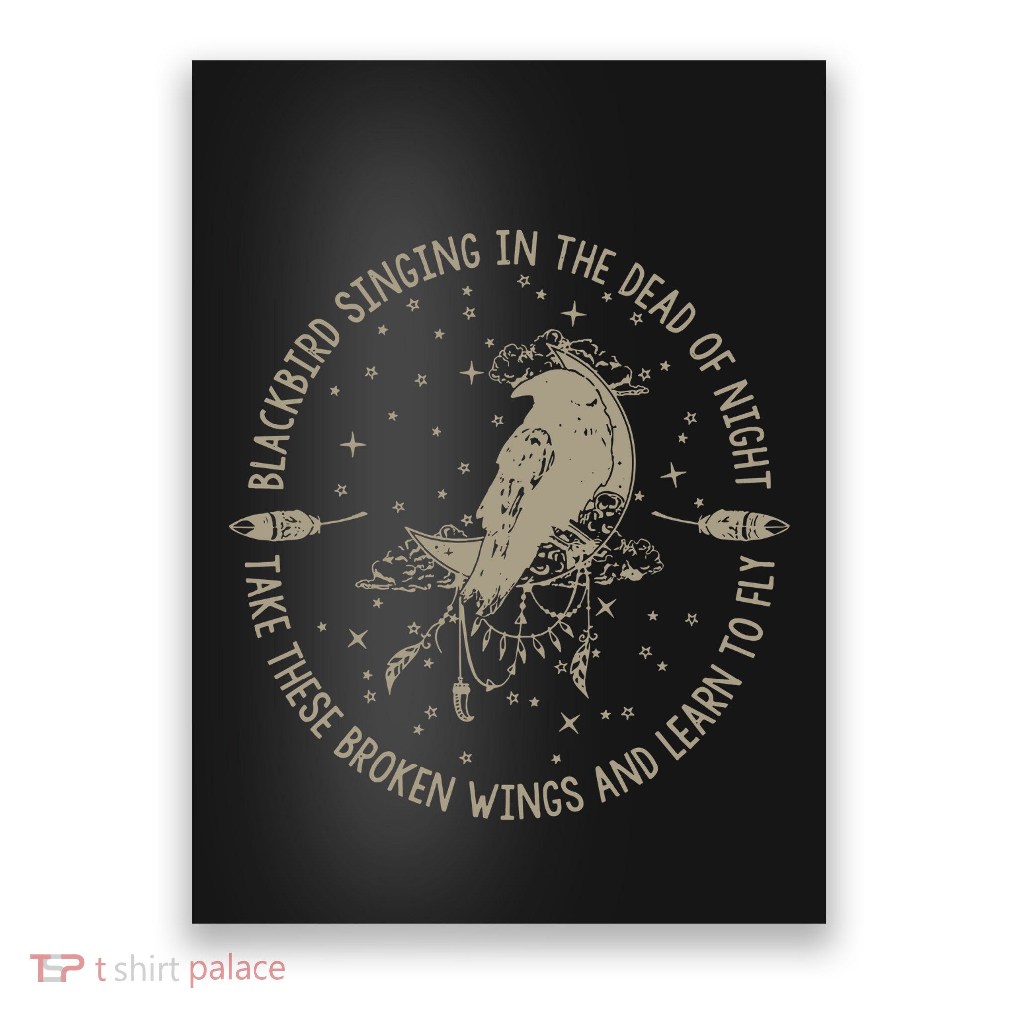 Blackbird Singing In Dead Of The Night Music Lover Poster