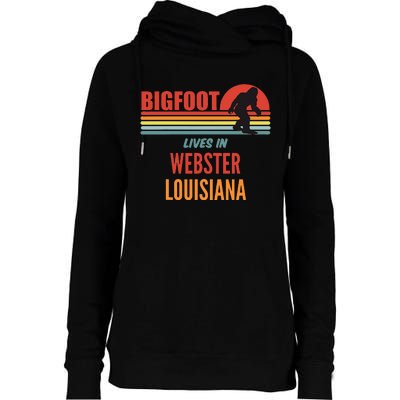 Bigfoot Sighting In Webster Parish Louisiana Womens Funnel Neck Pullover Hood