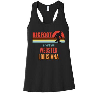 Bigfoot Sighting In Webster Parish Louisiana Women's Racerback Tank