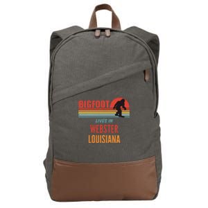 Bigfoot Sighting In Webster Parish Louisiana Cotton Canvas Backpack