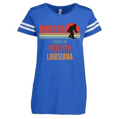 Bigfoot Sighting In Webster Parish Louisiana Enza Ladies Jersey Football T-Shirt