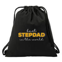 Best Stepdad In The World Fathers Day Drawstring Bag