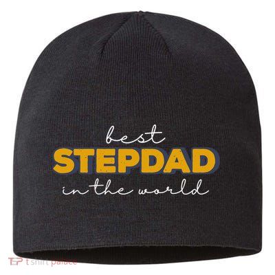 Best Stepdad In The World Fathers Day Sustainable Beanie