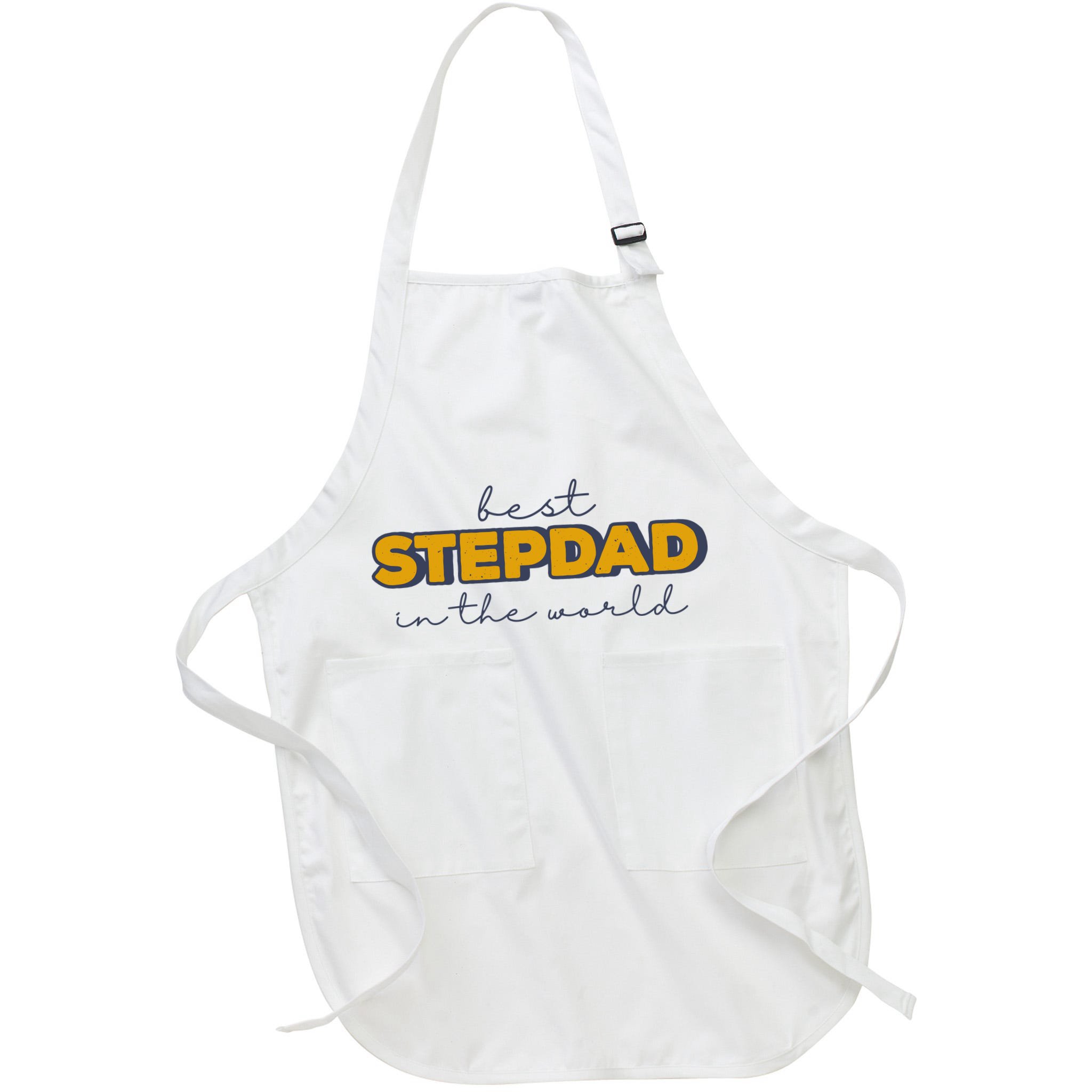 Best Stepdad In The World Fathers Day Apron