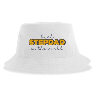 Best Stepdad In The World Fathers Day Sustainable Bucket Hat