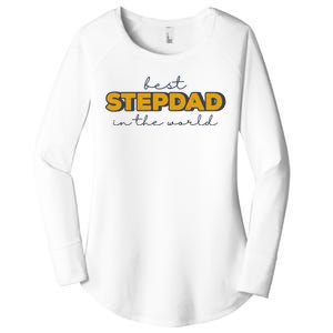 Best Stepdad In The World Fathers Day Women's Perfect Tri Tunic Long Sleeve Shirt