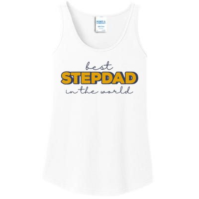 Best Stepdad In The World Fathers Day Ladies Essential Tank