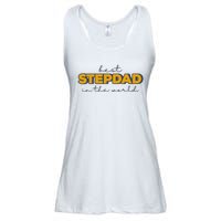 Best Stepdad In The World Fathers Day Ladies Essential Flowy Tank