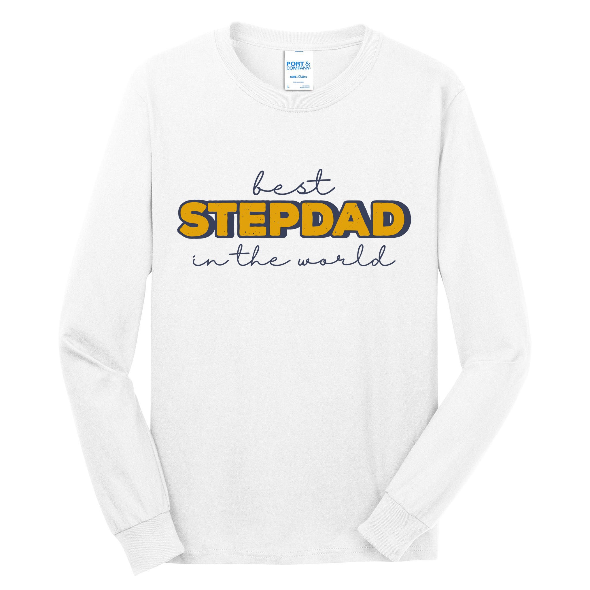Best Stepdad In The World Fathers Day Tall Long Sleeve T-Shirt