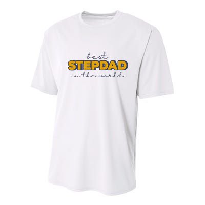 Best Stepdad In The World Fathers Day Youth Performance Sprint T-Shirt