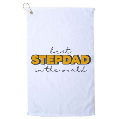 Best Stepdad In The World Fathers Day Golf Towel