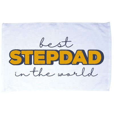 Best Stepdad In The World Fathers Day Microfiber Hand Towel