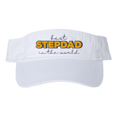 Best Stepdad In The World Fathers Day Valucap Bio-Washed Visor