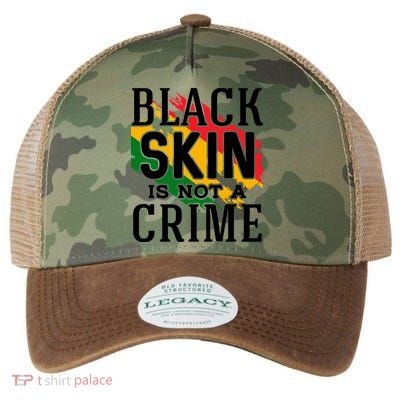Black Skin Is Not A Crime For Black History Month Gift Legacy Tie Dye Trucker Hat