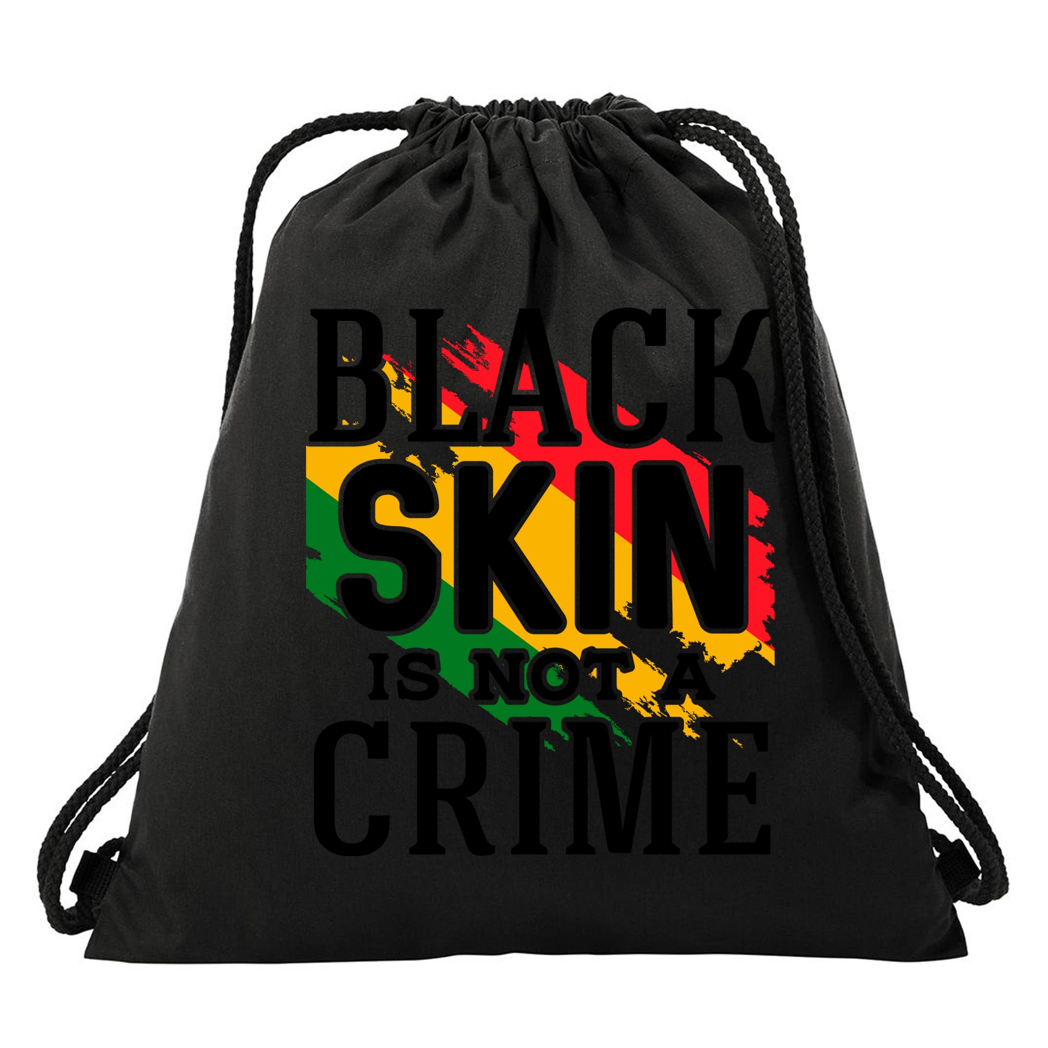 Black Skin Is Not A Crime For Black History Month Gift Drawstring Bag