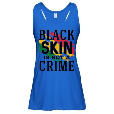 Black Skin Is Not A Crime For Black History Month Gift Ladies Essential Flowy Tank