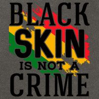 Black Skin Is Not A Crime For Black History Month Gift Cotton Canvas Backpack