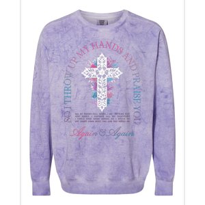 Brandon So I Throw Up My Hands Lake And Praise You Colorblast Crewneck Sweatshirt