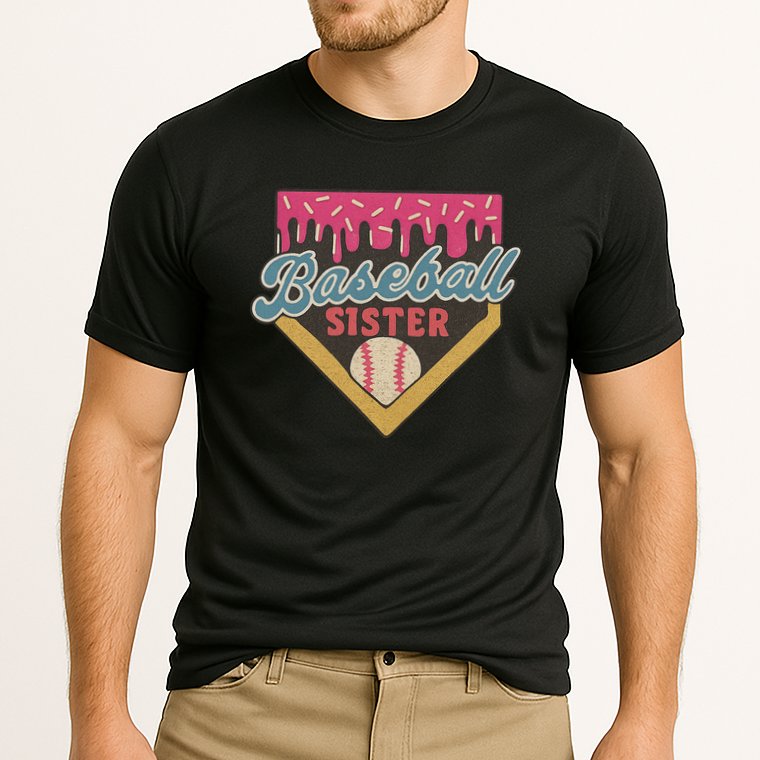 Baseball Sister Ice Cream Drip Cooling Performance Crew T-Shirt