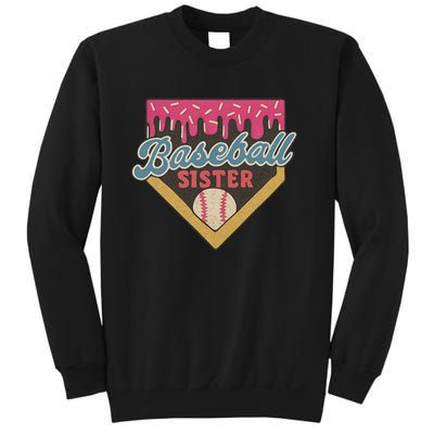 Baseball Sister Ice Cream Drip Sweatshirt