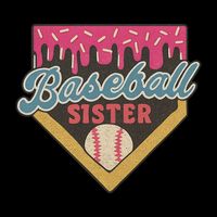 Baseball Sister Ice Cream Drip 16 in Basic Backpack