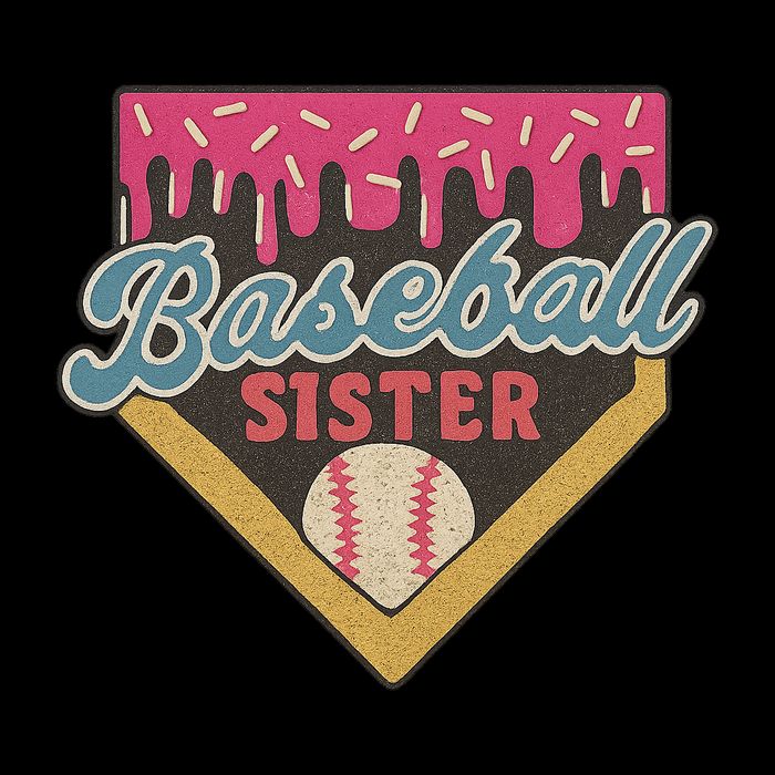 Baseball Sister Ice Cream Drip 16 in Basic Backpack