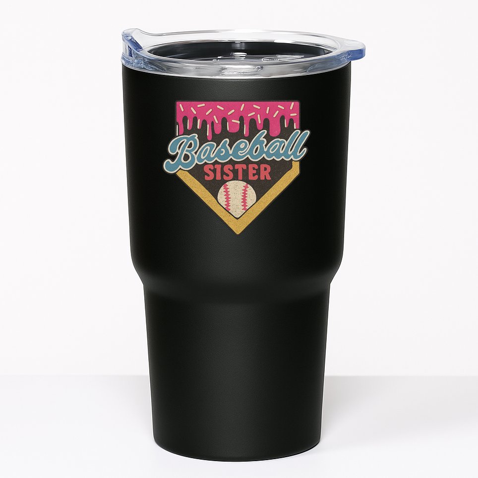 Baseball Sister Ice Cream Drip Tumbler