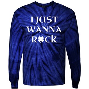 Barstool Sport I Just Wanna Shamrock Tie-Dye Long Sleeve Shirt