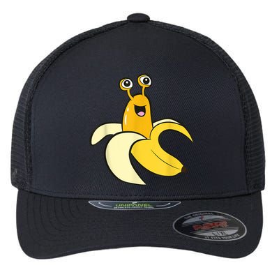 Banana Slug In Banana Funny Banana Slug Flexfit Unipanel Trucker Cap
