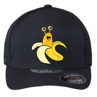 Banana Slug In Banana Funny Banana Slug Flexfit Unipanel Trucker Cap