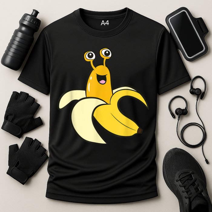 Banana Slug In Banana Funny Banana Slug Performance Shirt