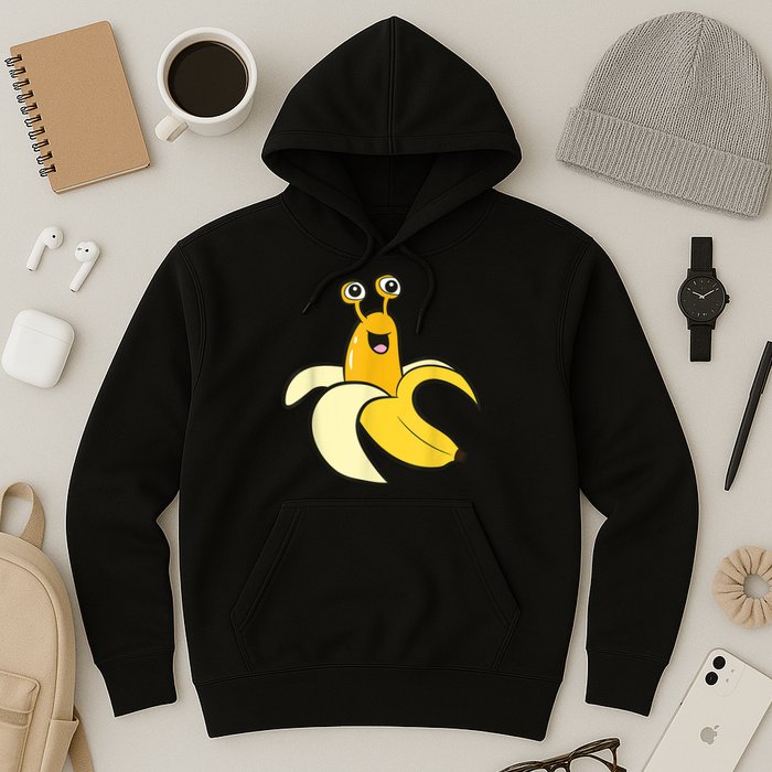 Banana Slug In Banana Funny Banana Slug Hoodie
