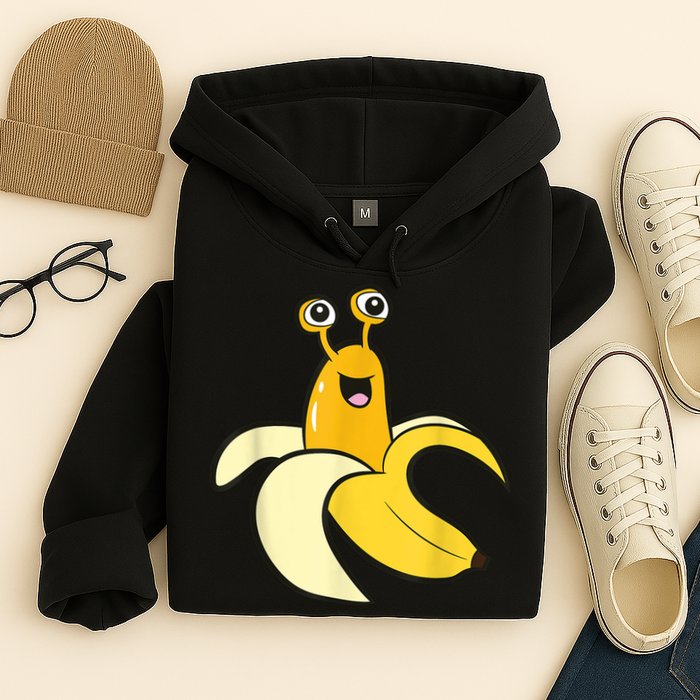 Banana Slug In Banana Funny Banana Slug Hoodie