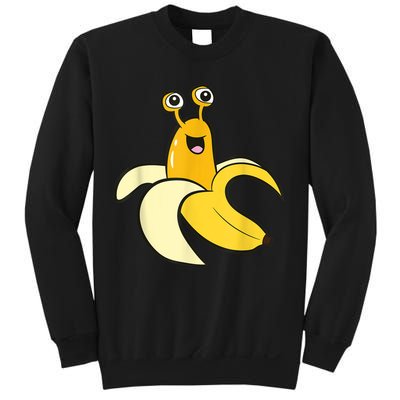 Banana Slug In Banana Funny Banana Slug Sweatshirt