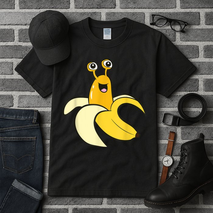 Banana Slug In Banana Funny Banana Slug Tall T-Shirt