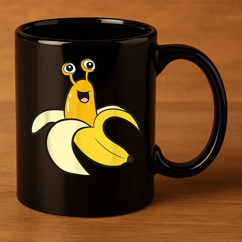 Banana Slug In Banana Funny Banana Slug 11oz C Handle Ceramic Mug