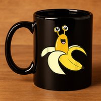 Banana Slug In Banana Funny Banana Slug 11oz C Handle Ceramic Mug