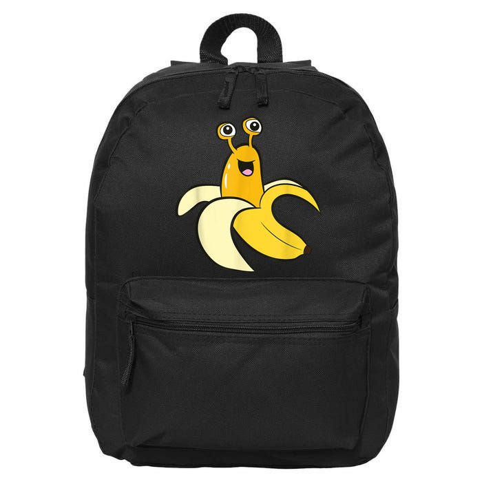 Banana Slug In Banana Funny Banana Slug 16 in Basic Backpack