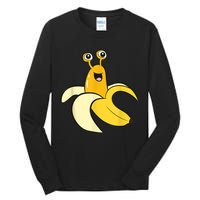 Banana Slug In Banana Funny Banana Slug Tall Long Sleeve T-Shirt