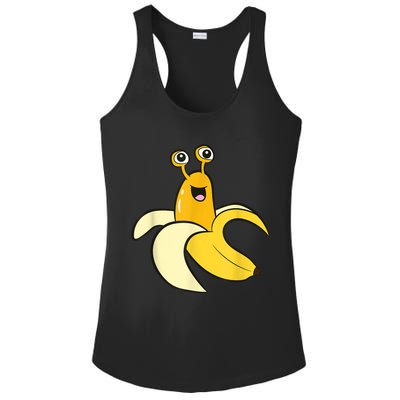 Banana Slug In Banana Funny Banana Slug Ladies PosiCharge Competitor Racerback Tank