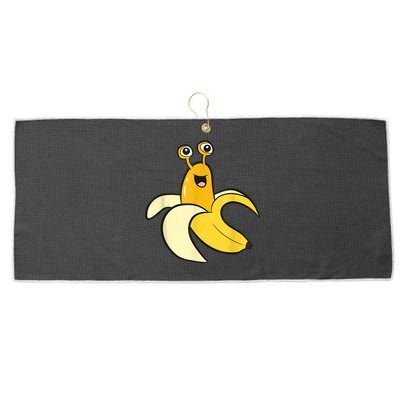 Banana Slug In Banana Funny Banana Slug Large Microfiber Waffle Golf Towel